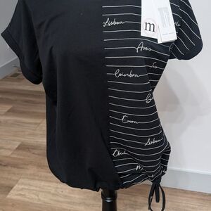 Chic Black and White Women's Tee